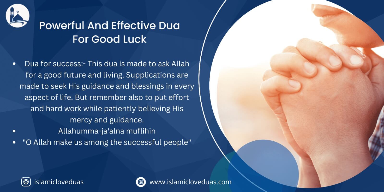 Powerful And Effective Dua For Good Luck - islamicloveduas.com