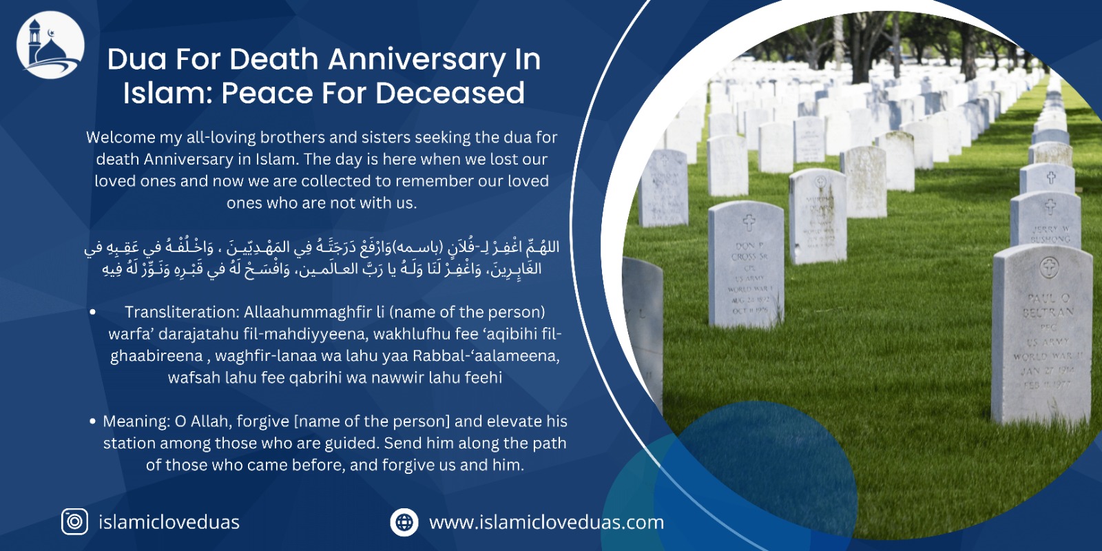 Dua For Death Anniversary In Islam