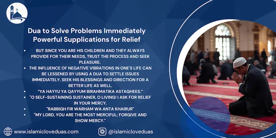 Dua to Solve Problems Immediately